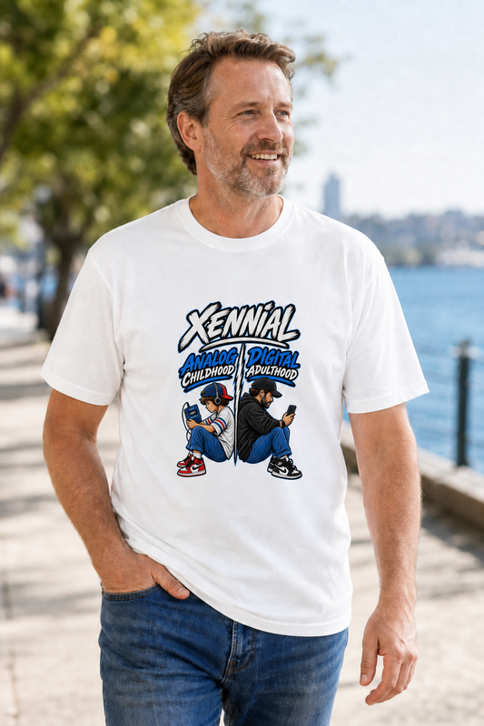 Xennial Analog Childhood Digital Adulthood T-Shirt