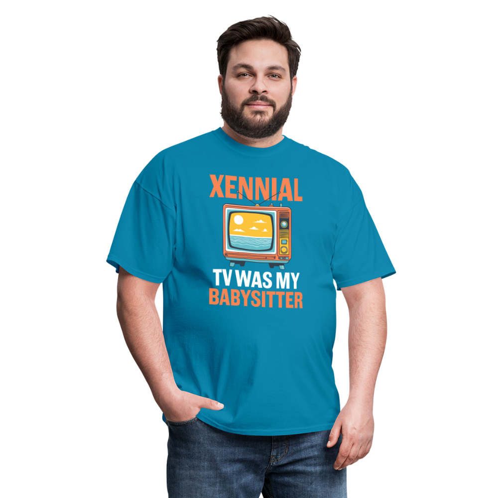 Xennial TV Babysitter Tshirt - turquoise