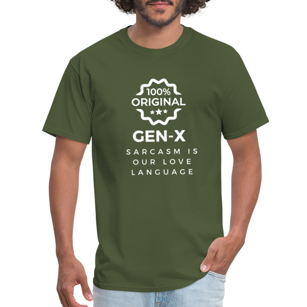 Gen-X Sarcasm T-shirt - military green