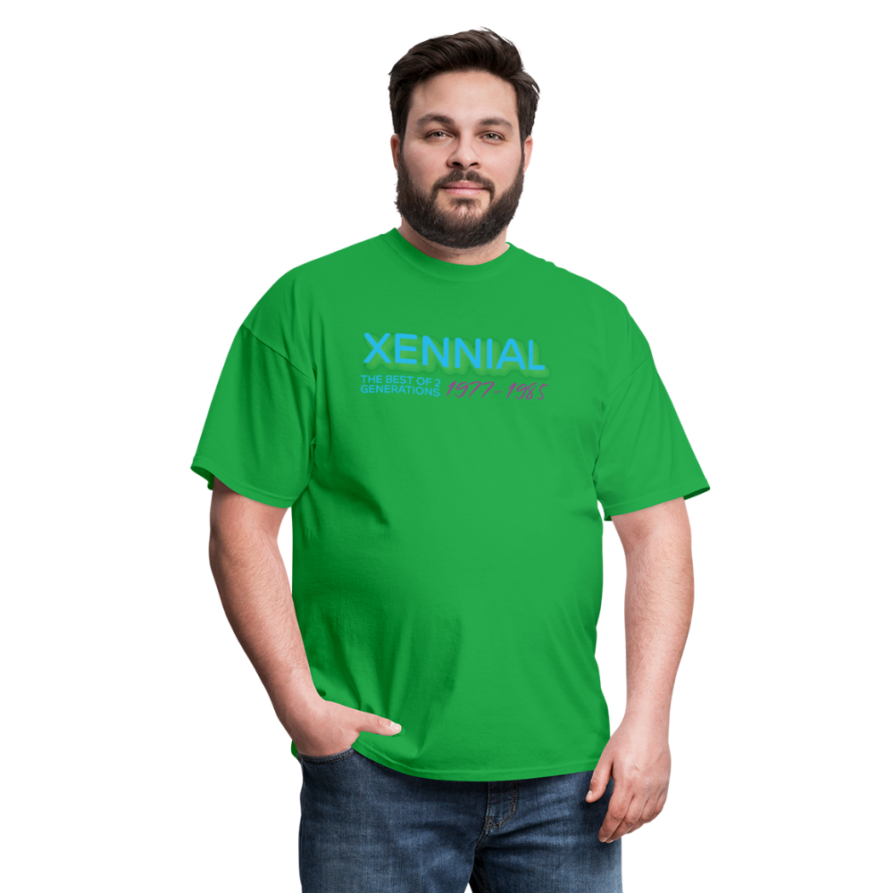 Xennial Years T-Shirt - bright green