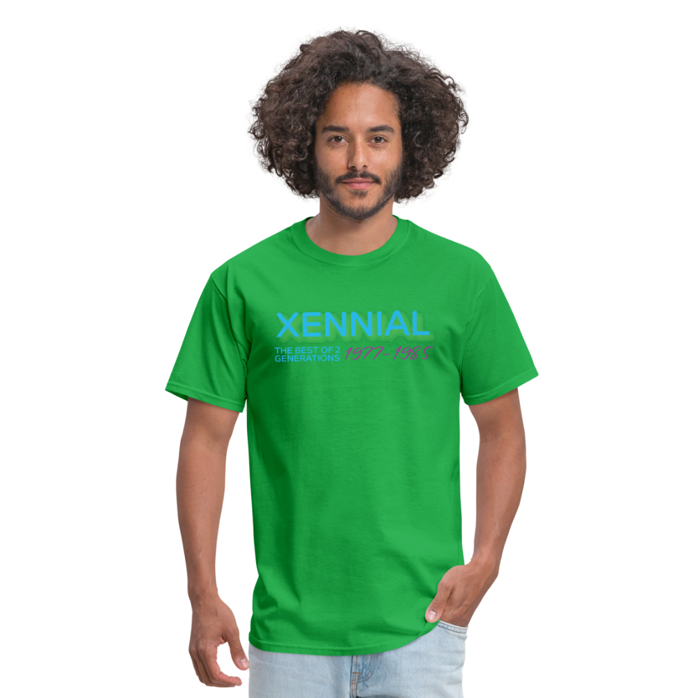Xennial Years T-Shirt - bright green