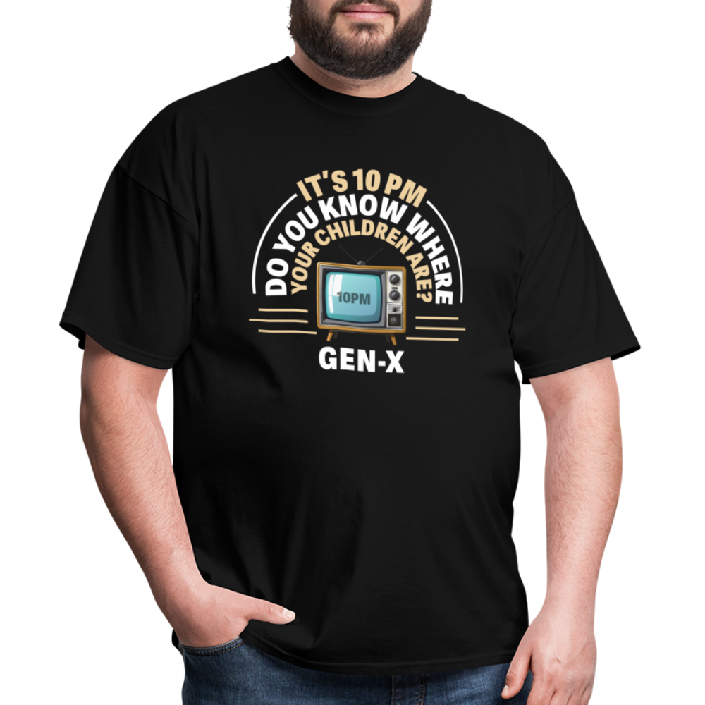 Gen-X 10pm Reminder T-shirt - black