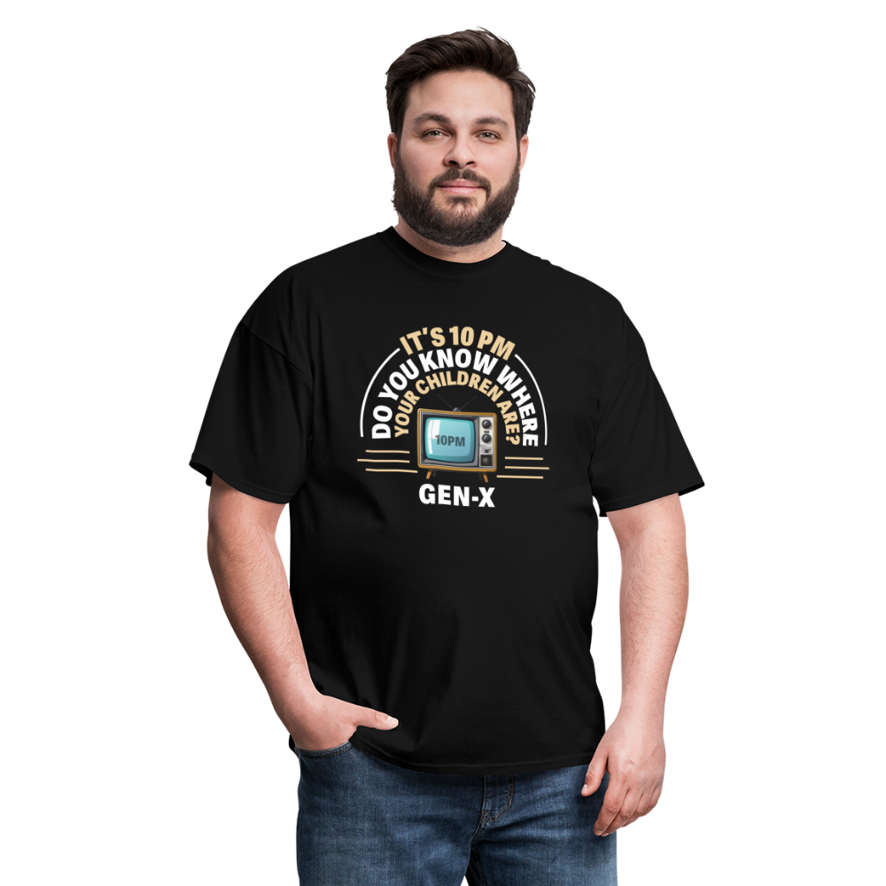 Gen-X 10pm Reminder T-shirt - black