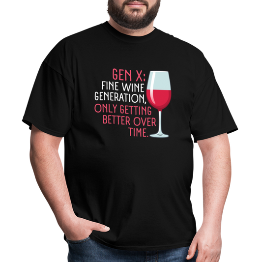 Gen-X Fine Wine T-Shirt - black
