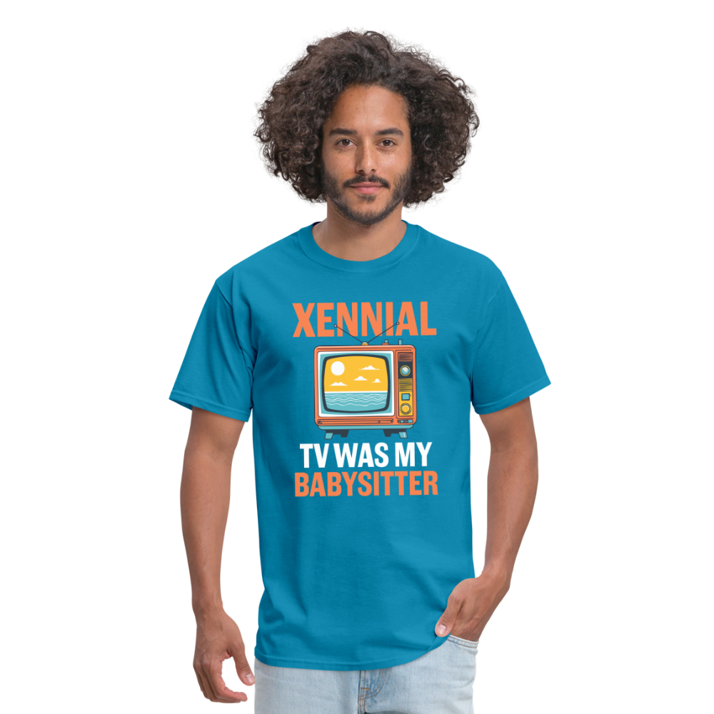 Xennial TV Babysitter Tshirt - turquoise