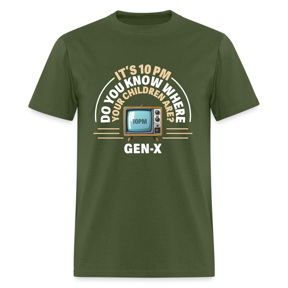 Gen-X 10pm Reminder T-shirt - military green
