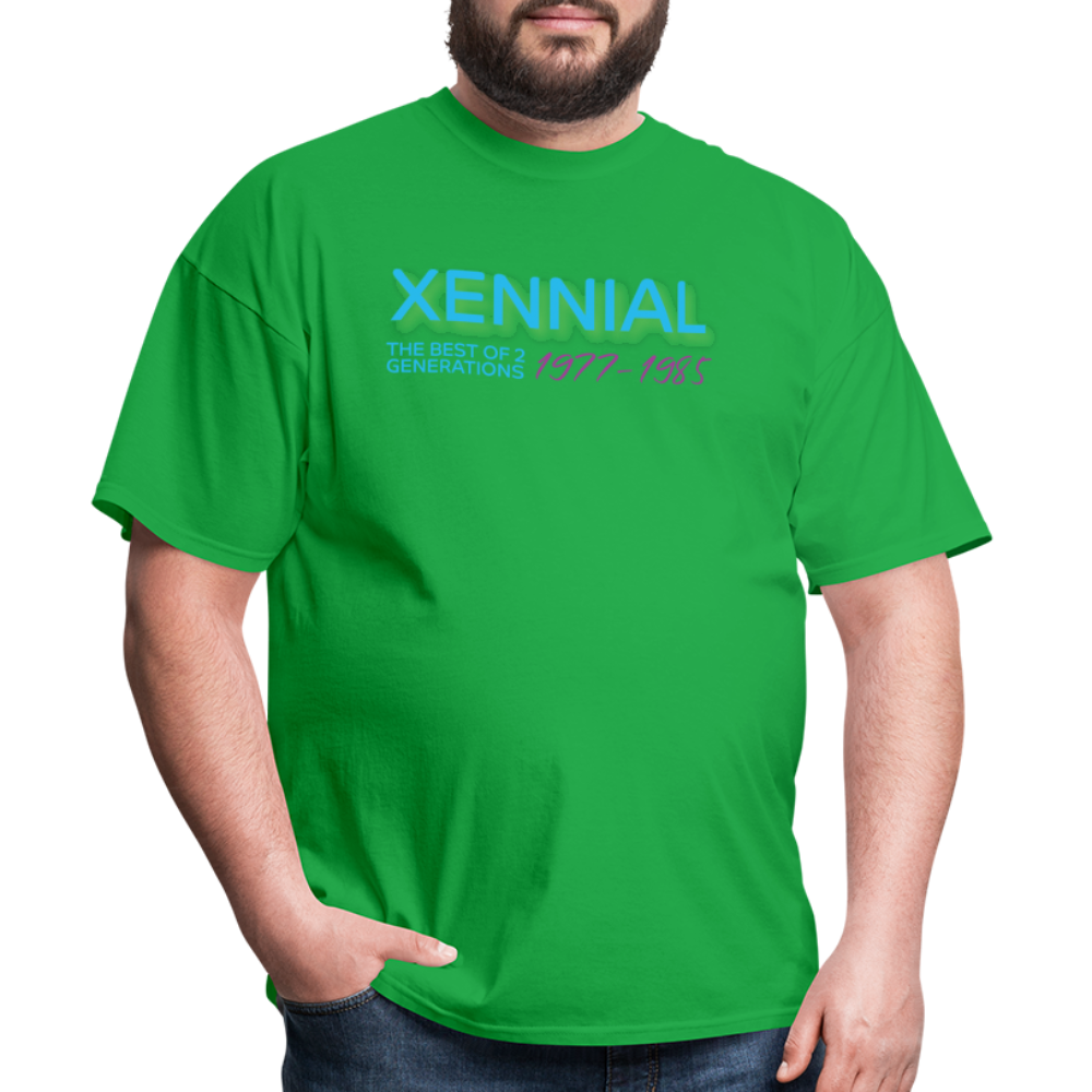 Xennial Years T-Shirt - bright green