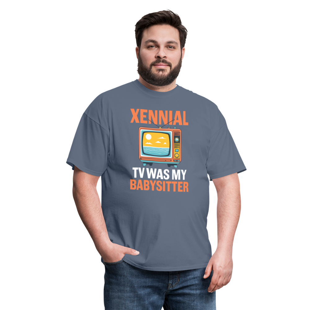 Xennial TV Babysitter Tshirt - denim