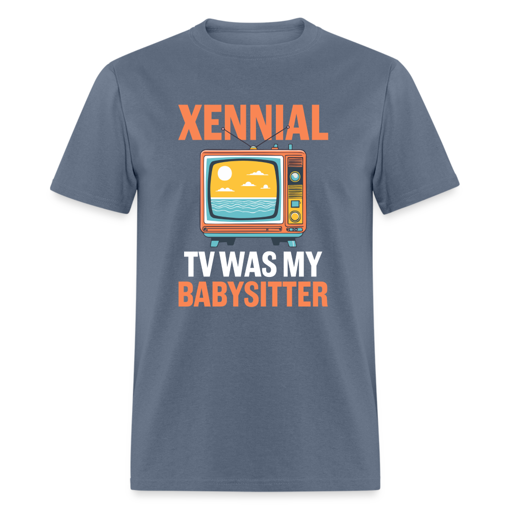 Xennial TV Babysitter Tshirt - denim