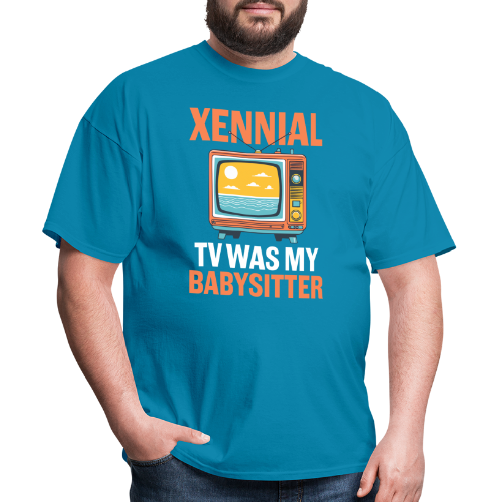 Xennial TV Babysitter Tshirt - turquoise