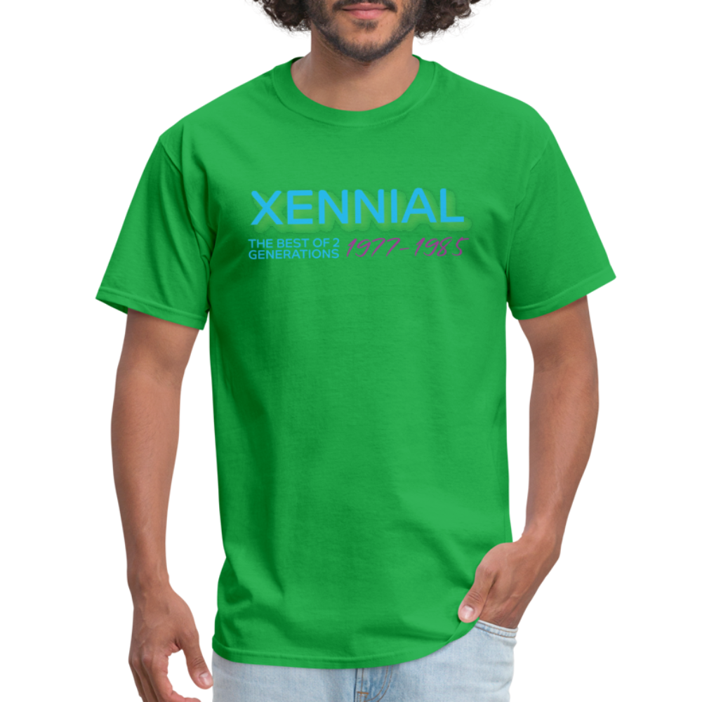 Xennial Years T-Shirt - bright green