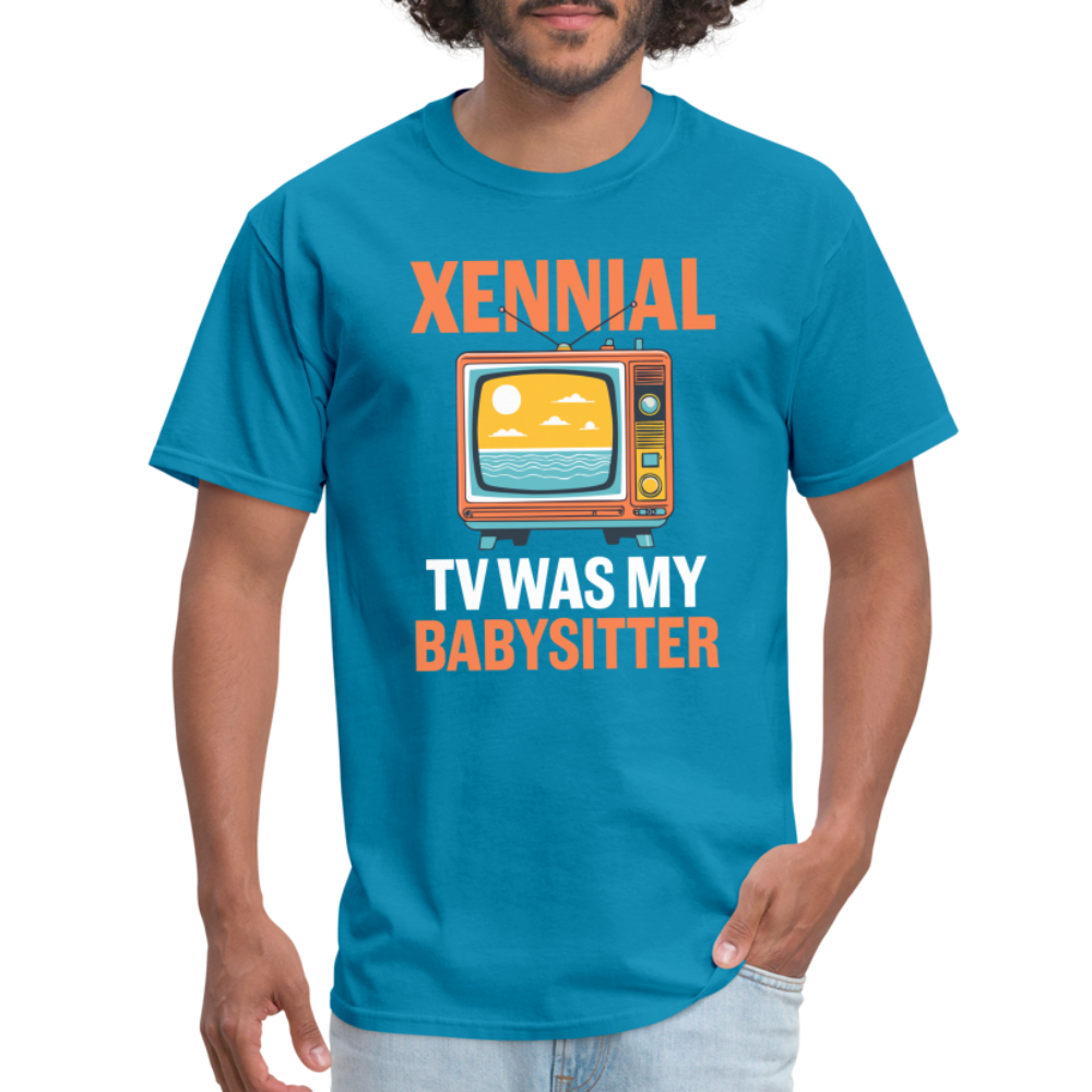 Xennial TV Babysitter Tshirt - turquoise