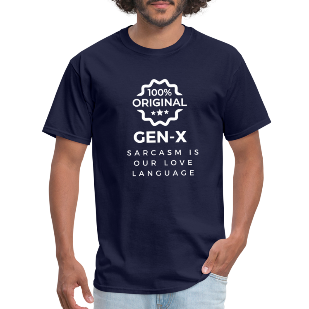 Gen-X Sarcasm T-shirt - navy