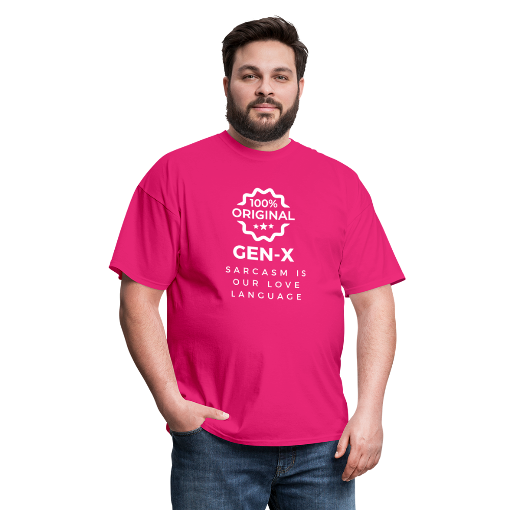 Gen-X Sarcasm T-shirt - fuchsia