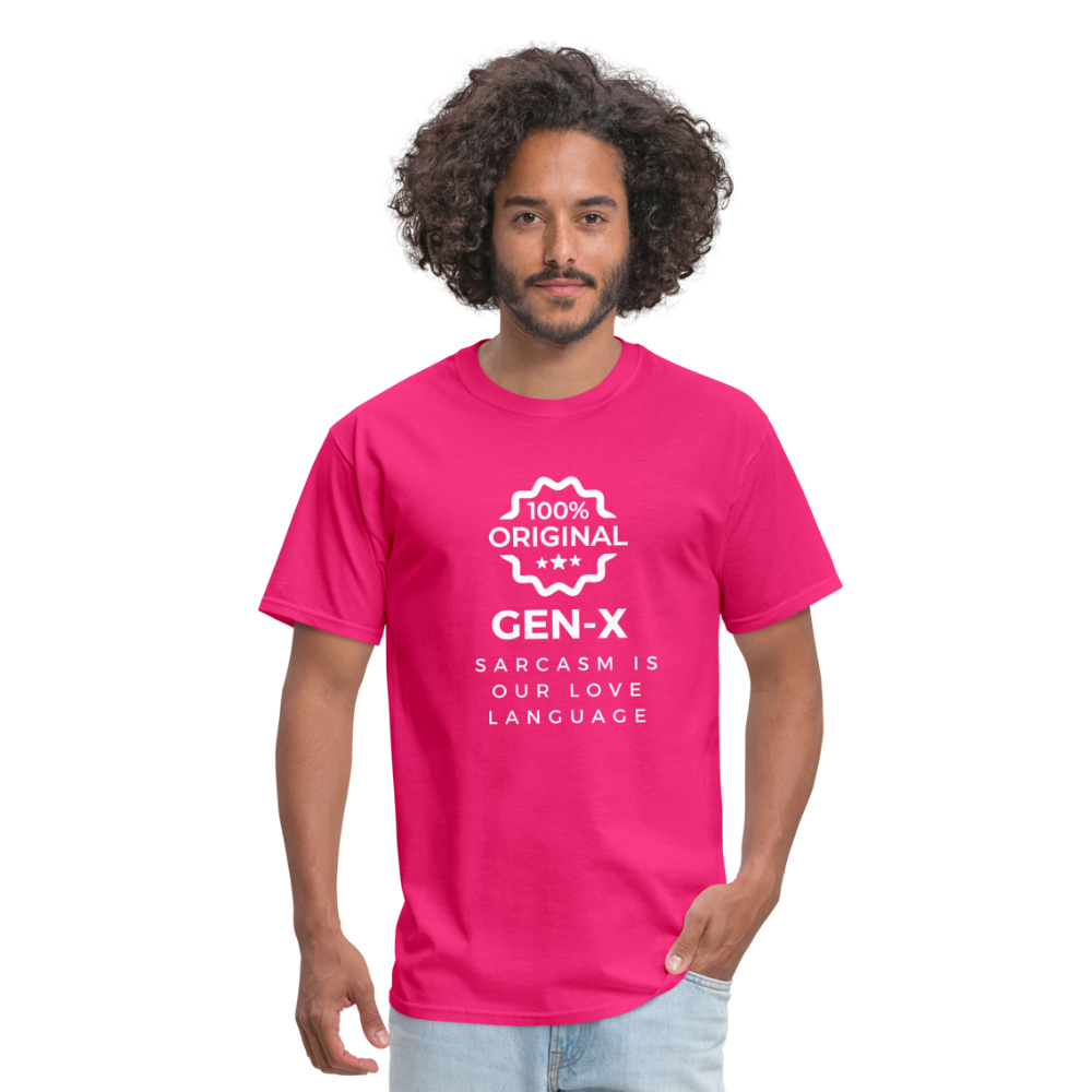 Gen-X Sarcasm T-shirt - fuchsia