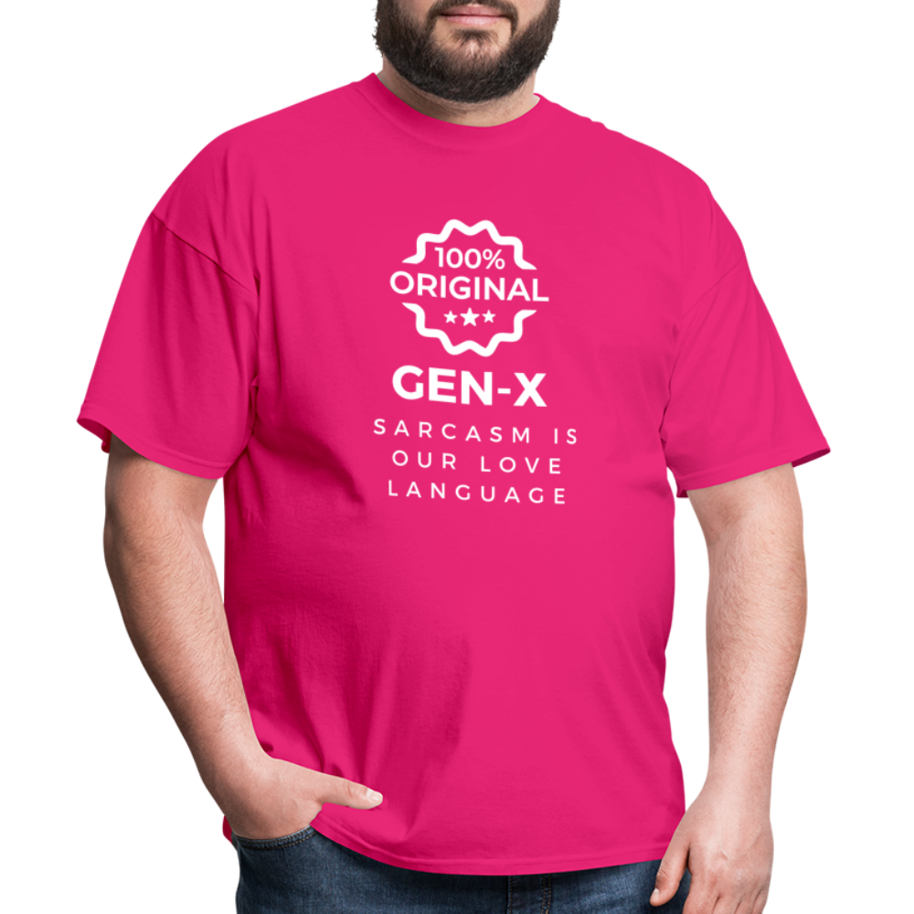 Gen-X Sarcasm T-shirt - fuchsia