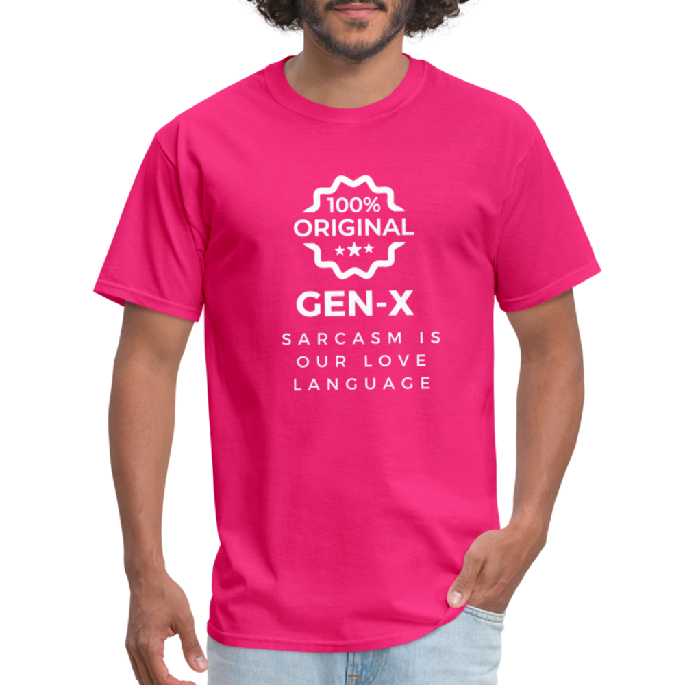 Gen-X Sarcasm T-shirt - fuchsia