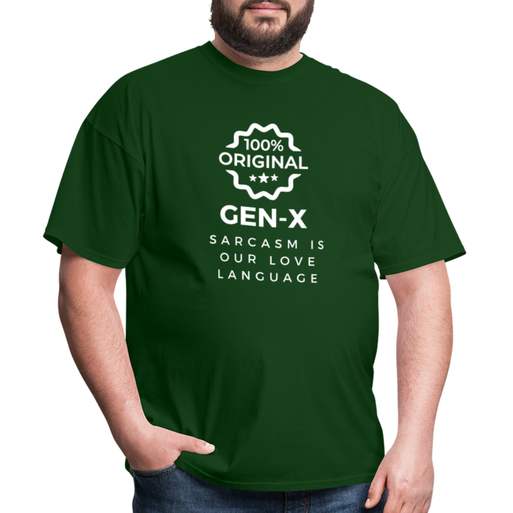Gen-X Sarcasm T-shirt - forest green