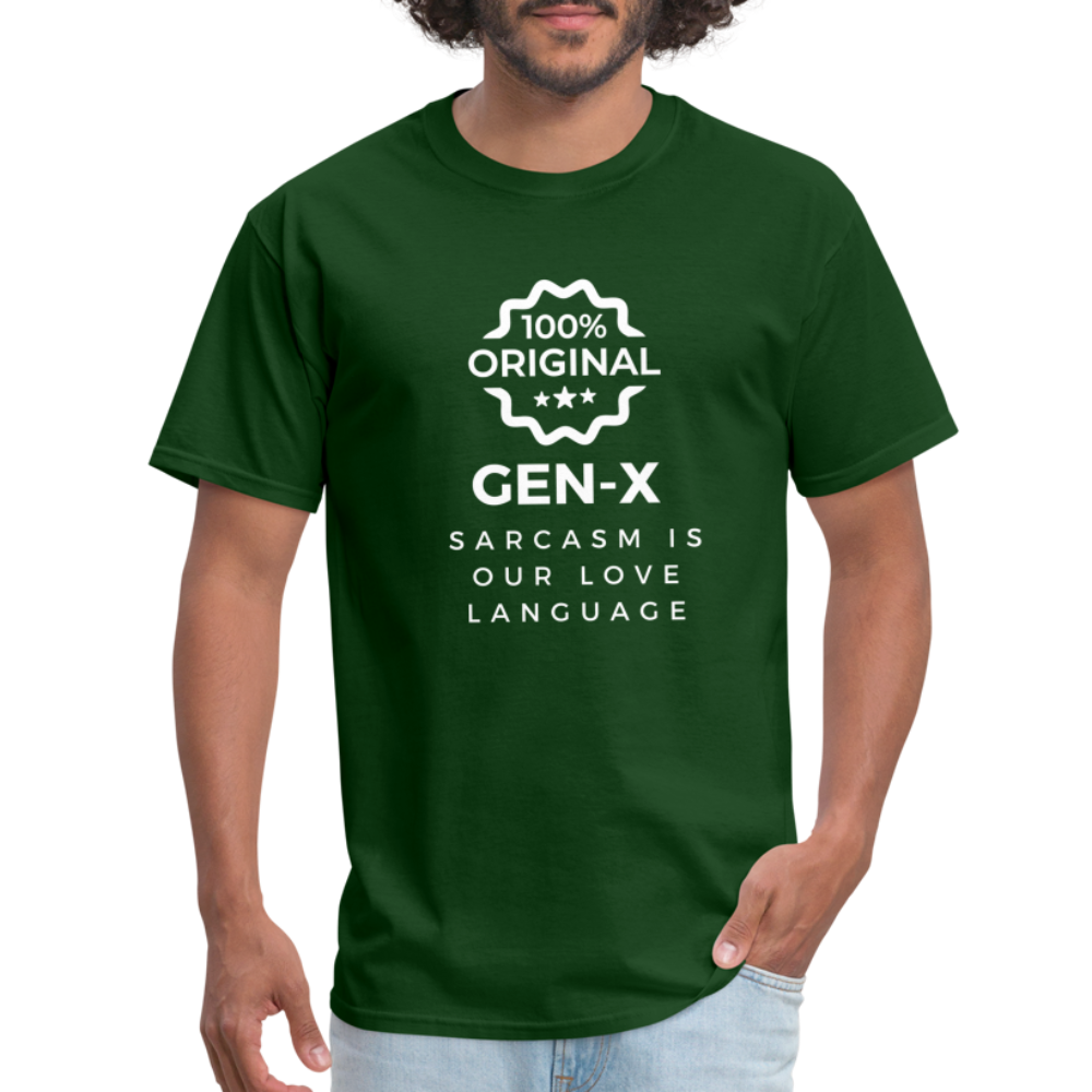 Gen-X Sarcasm T-shirt - forest green