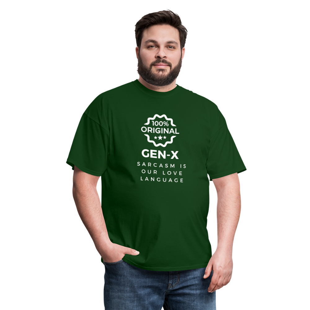 Gen-X Sarcasm T-shirt - forest green