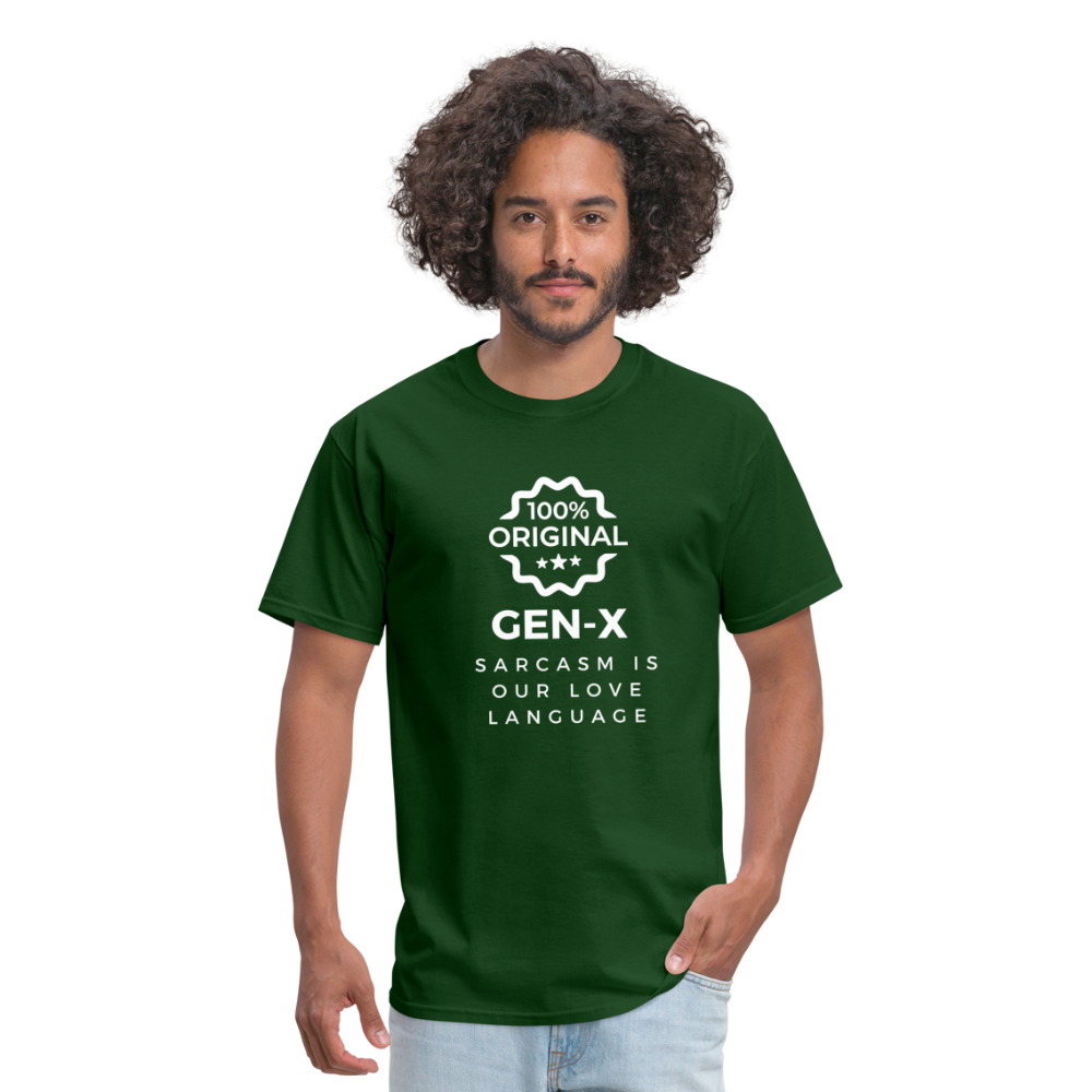Gen-X Sarcasm T-shirt - forest green