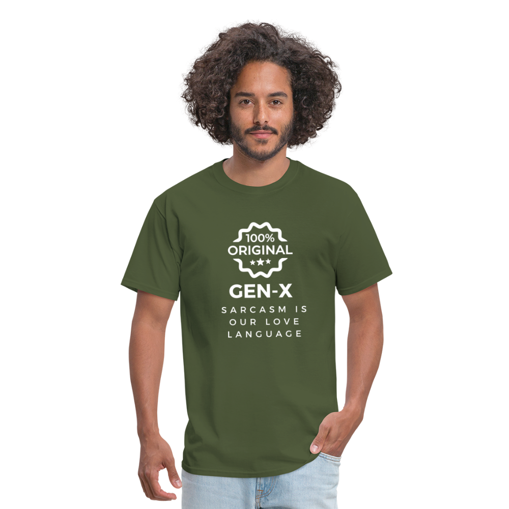 Gen-X Sarcasm T-shirt - military green