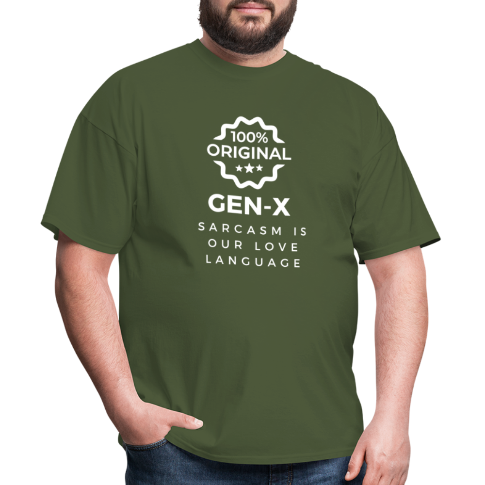 Gen-X Sarcasm T-shirt - military green